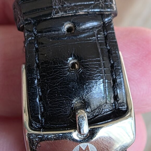 FREE@! Michele Chronograph  Diamond Women's  Alligator Leather Strap Watch - Picture 5 of 9